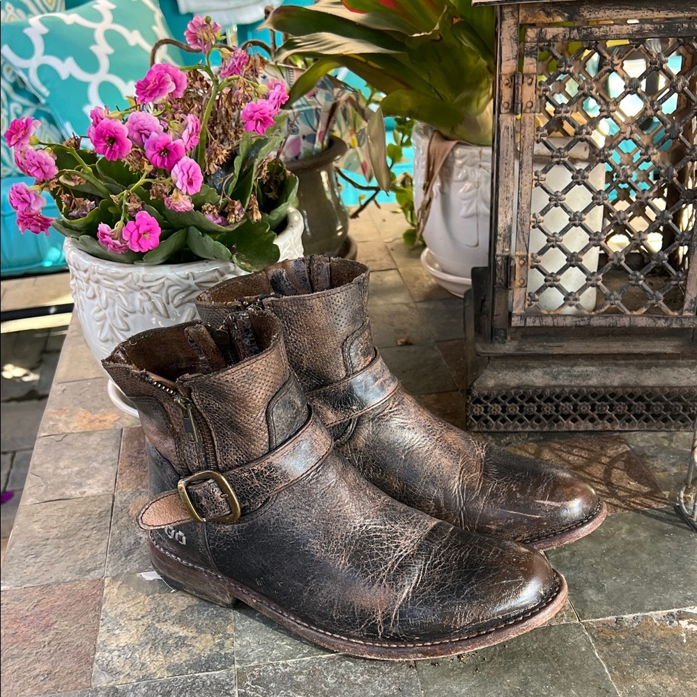 Bed Stu Becca double zip bootie 8